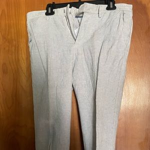 Men’s casual dress pants subtle gray stripe J Crew 30x30 slim